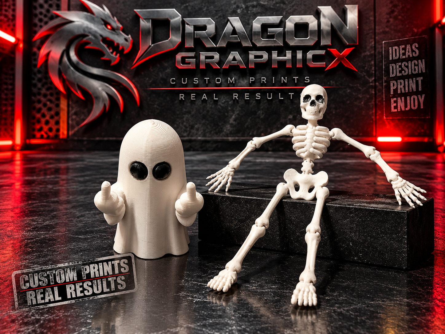 Ghost & Skeleton Figures