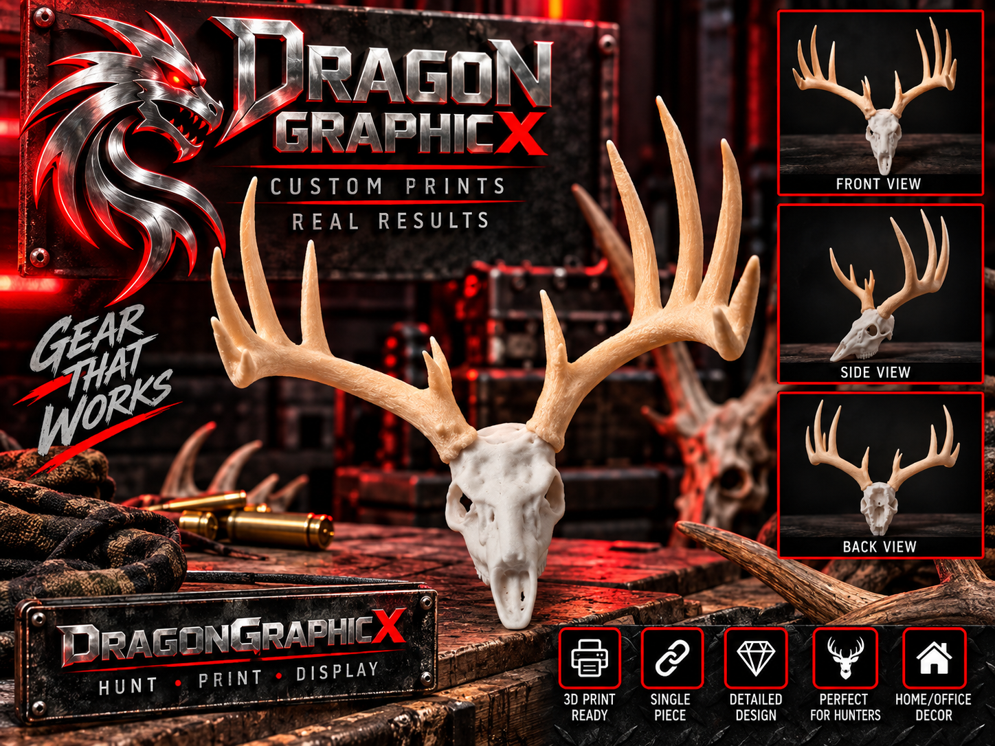 Deer Skull Mount