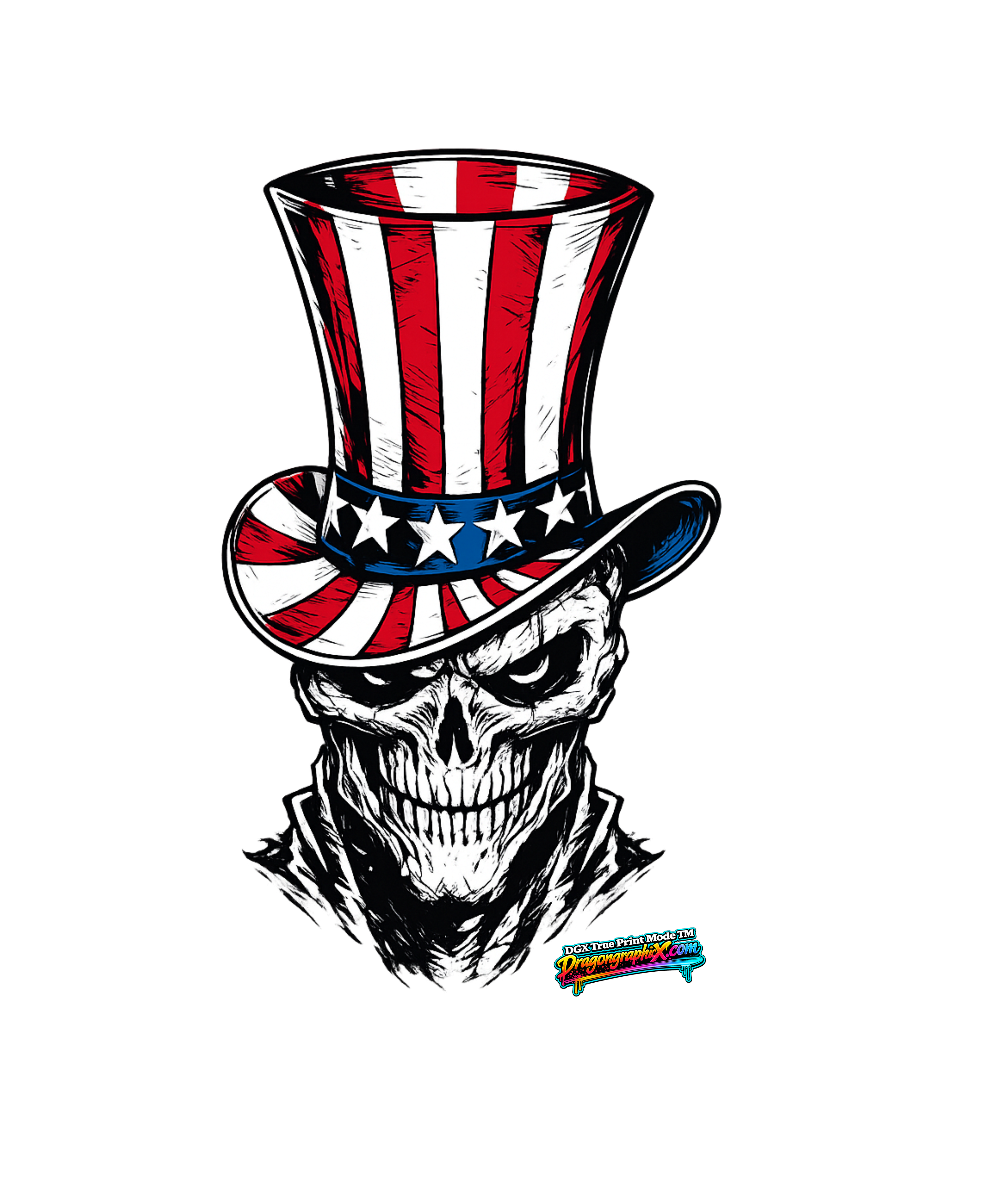 Patriotic Skull